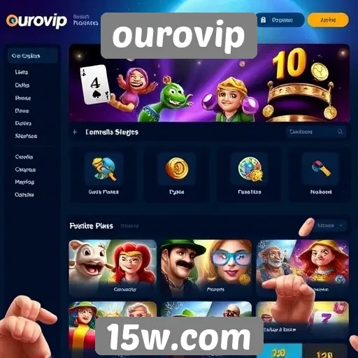 Facilidade de navegação no site de jogos ourovip
